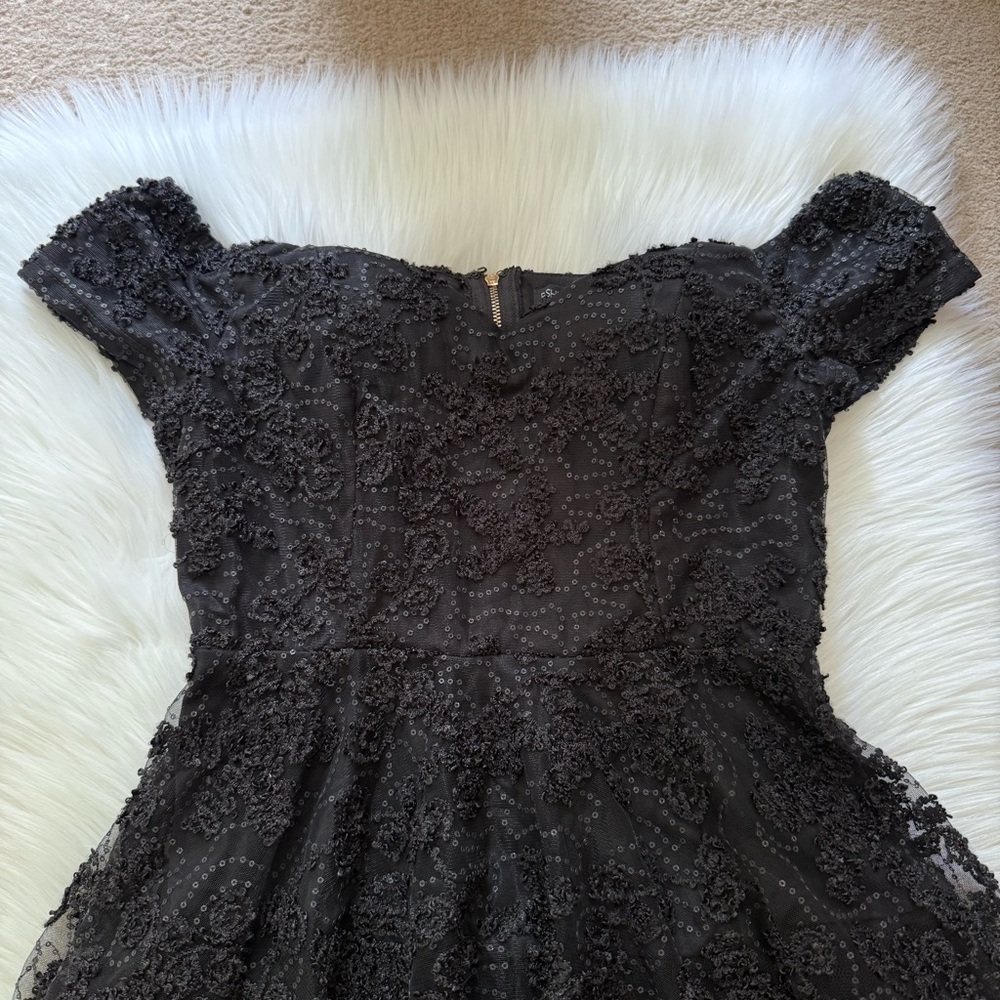 Fashion Nova Britney Rose Black Sleeveless Off-Shoulder Mini Dress Large - Picture 5 of 9